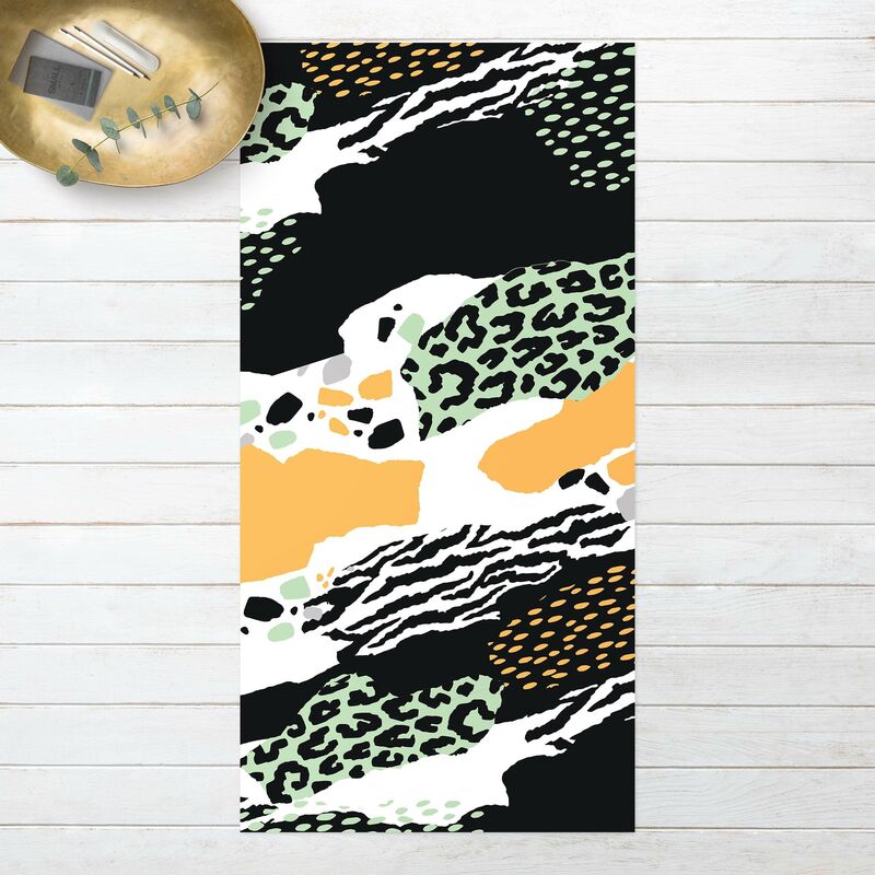 

Bilderwelten - Alfombras vinílicas - Animal Print Zebra Tiger Leopard Africa - Alto 2:1 Dimensión LxA: 260cm x 130cm