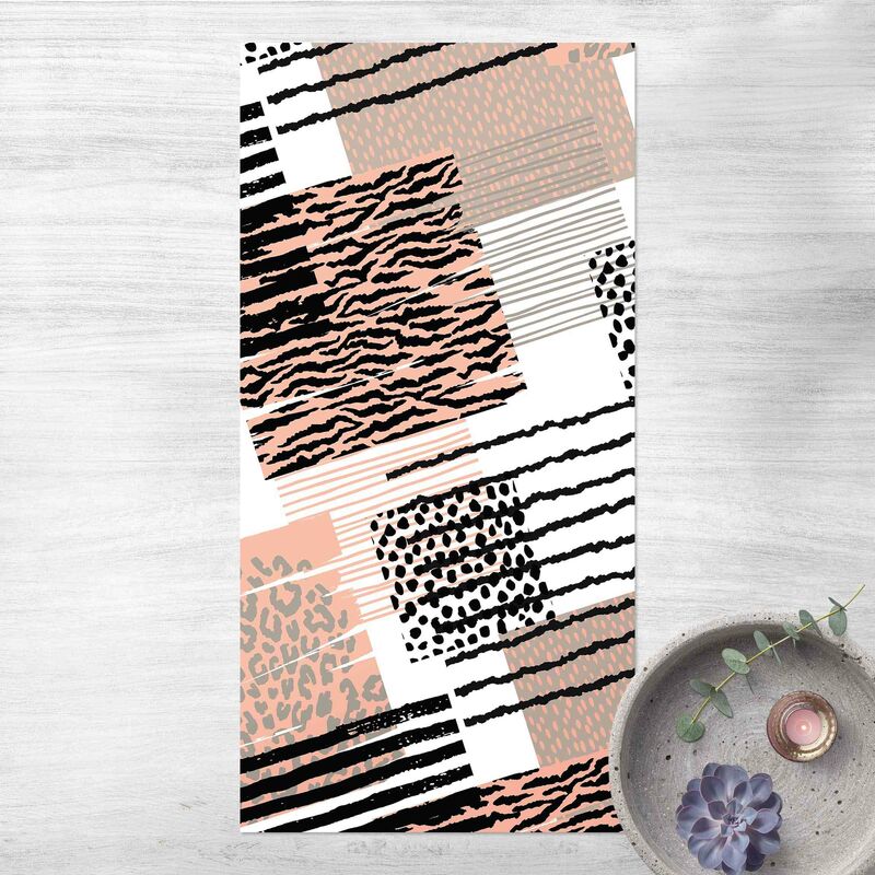 

Bilderwelten - Alfombras vinílicas - Animal Print Zebra Tiger Leopard Australia - Alto 2:1 Dimensión LxA: 200cm x 100cm