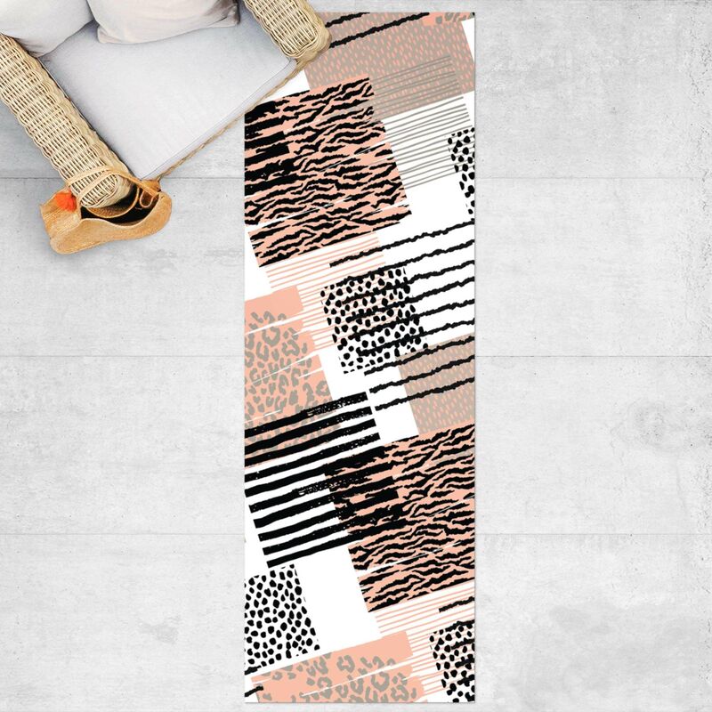 

Alfombras vinílicas - Animal Print Zebra Tiger Leopard Australia - Panorámico Dimensión LxA: 150cm x 50cm