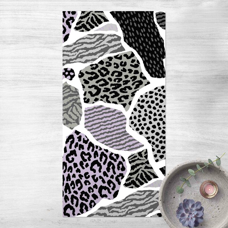 

Alfombras vinílicas - Animal Print Zebra Tiger Leopard Europe - Alto 2:1 Dimensión LxA: 160cm x 80cm