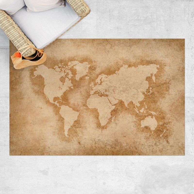 

Alfombras vinílicas - Antique World Map - Apaisado 2:3 Dimensión LxA: 120cm x 180cm