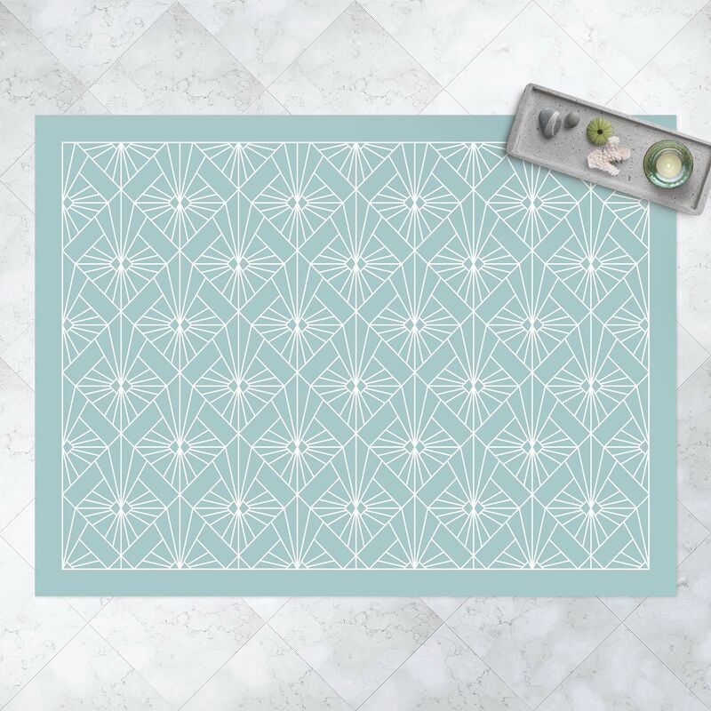 

Alfombras vinílicas - Art Deco Beam Pattern With Frame - Apaisado 3:4 Dimensión LxA: 120cm x 160cm