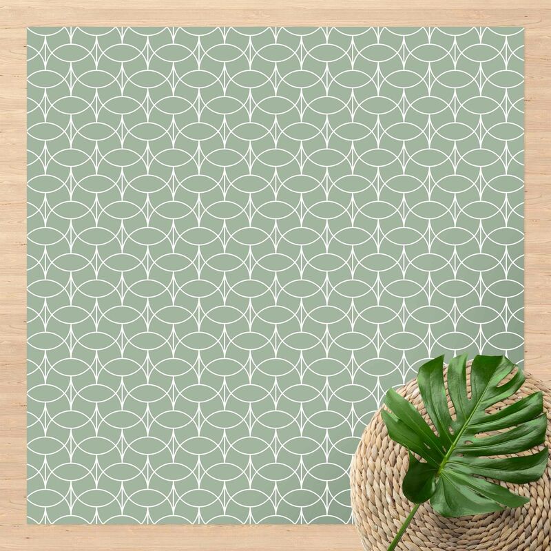 

Alfombras vinílicas - Art Deco Breakwater Pattern - Cuadrado 1:1 Dimensión LxA: 80cm x 80cm