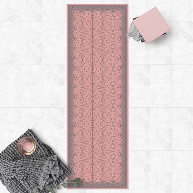 

Bilderwelten - Alfombras vinílicas - Art Deco Diamond Pattern With Border - Panorámico Dimensión LxA: 210cm x 70cm