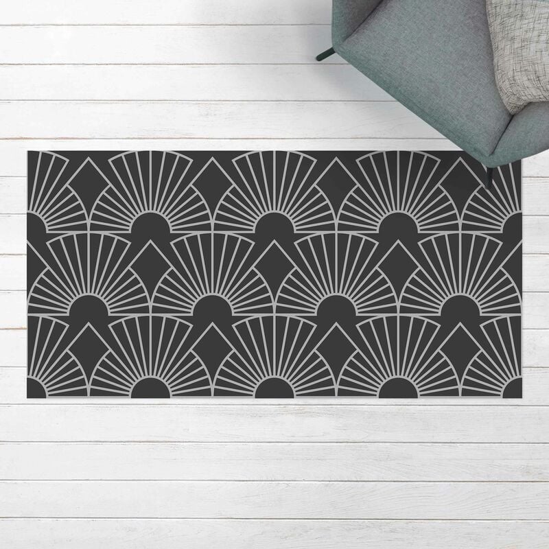 

Alfombras vinílicas - Art Deco Radial Arches Line Pattern - Apaisado 1:2 Dimensión LxA: 60cm x 120cm