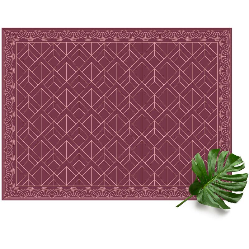 

Alfombras vinílicas - Art Deco Scales Pattern With Border - Apaisado 3:4 Dimensión LxA: 75cm x 100cm