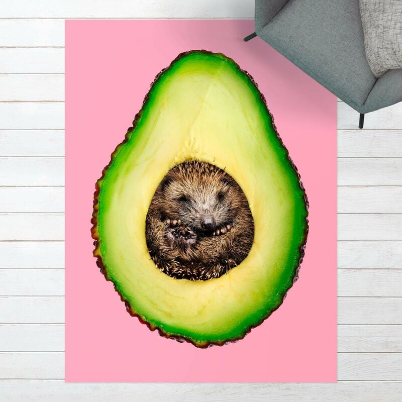 

Alfombras vinílicas - Avocado With Hedgehog - Alto 4:3 Dimensión LxA: 100cm x 75cm