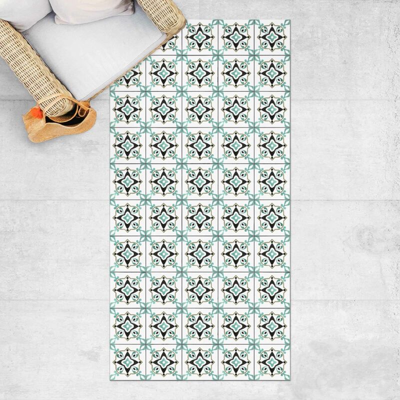 

Alfombras vinílicas - Backsplash Brown Turquoise - Alto 2:1 Dimensión LxA: 120cm x 60cm