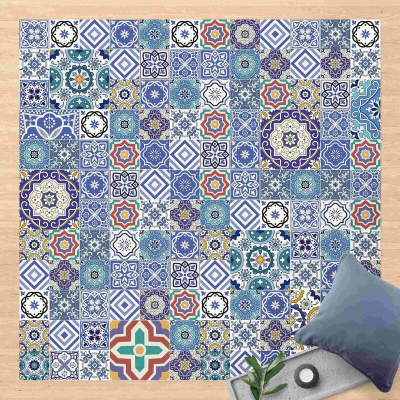 

Bilderwelten - Alfombras vinílicas - Backsplash - Elaborate Portoguese Tiles - Cuadrado 1:1 Dimensión LxA: 140cm x 140cm