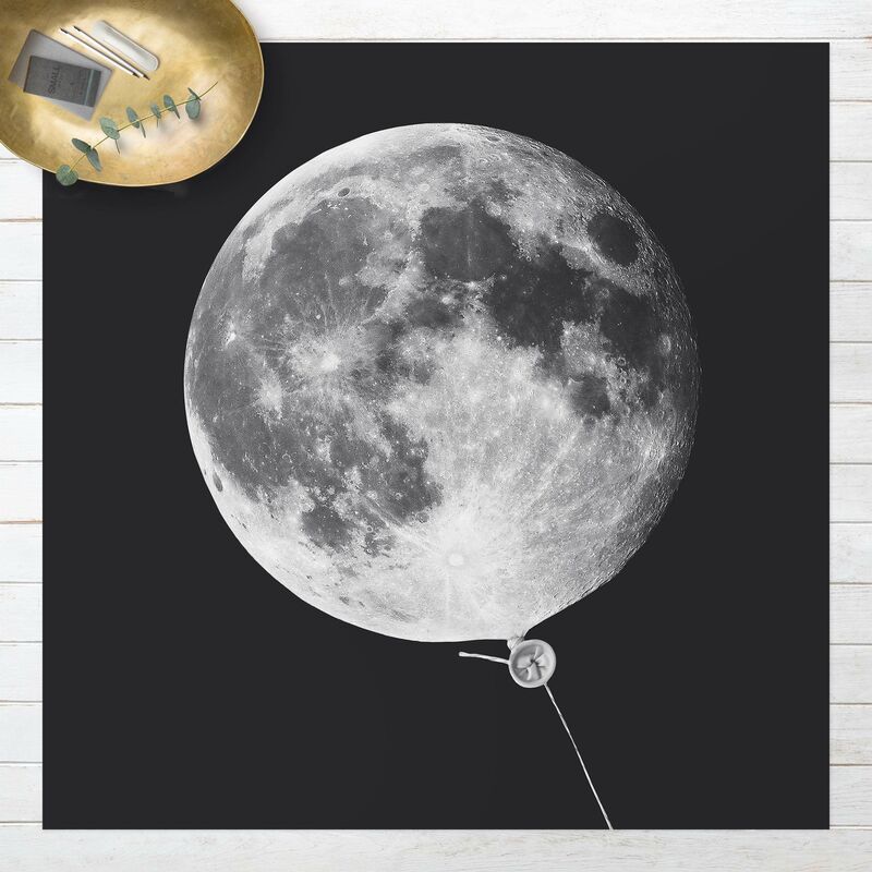 

Bilderwelten - Alfombras vinílicas - Balloon With Moon - Cuadrado 1:1 Dimensión LxA: 120cm x 120cm
