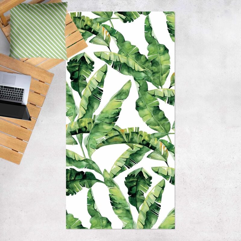 

Alfombras vinílicas - Banana Leaf Watercolour Pattern - Alto 2:1 Dimensión LxA: 220cm x 110cm