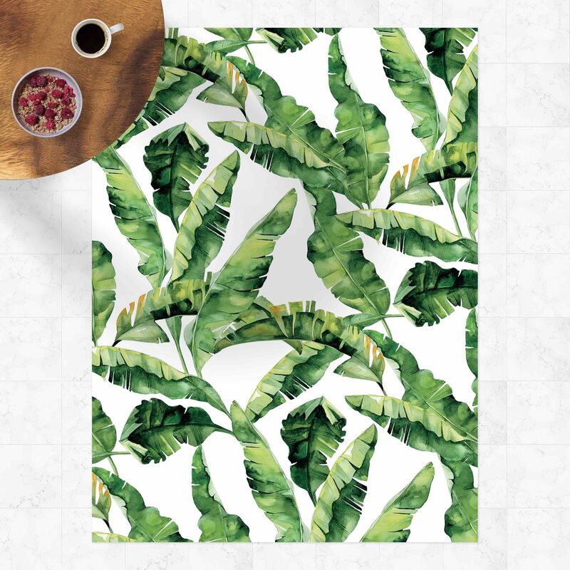 

Alfombras vinílicas - Banana Leaf Watercolour Pattern - Alto 4:3 Dimensión LxA: 60cm x 45cm
