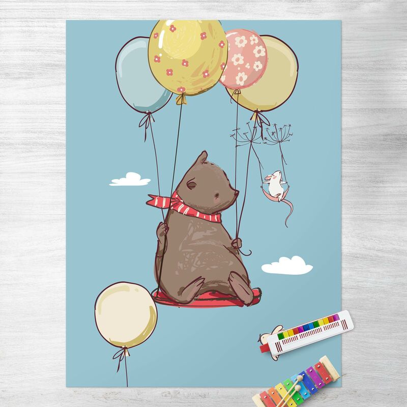 

Alfombras vinílicas - Bear And Mouse Flying - Alto 4:3 Dimensión LxA: 80cm x 60cm