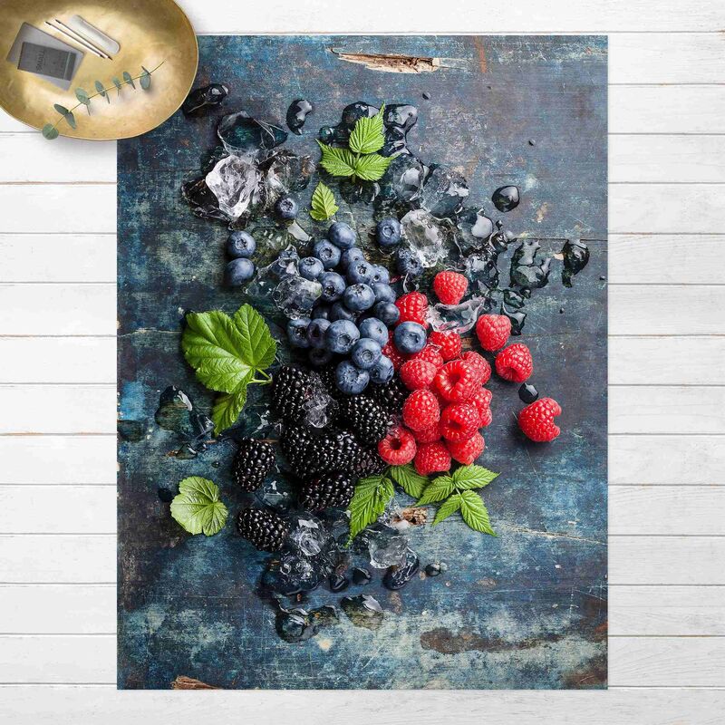 

Alfombras vinílicas - Berry Mix With Ice Cubes Wood - Alto 4:3 Dimensión LxA: 140cm x 105cm