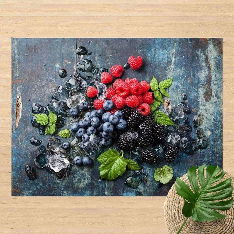 

Alfombras vinílicas - Berry Mix With Ice Cubes Wood - Apaisado 3:4 Dimensión LxA: 105cm x 140cm