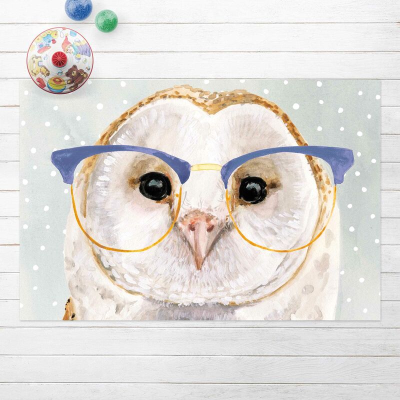 

Alfombras vinílicas - Bespectacled Animals - Owl - Apaisado 2:3 Dimensión LxA: 120cm x 180cm