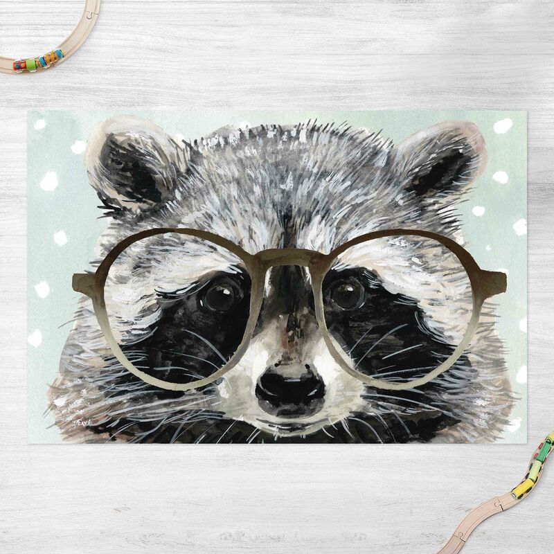 

Alfombras vinílicas - Bespectacled Animals - Racoon - Apaisado 2:3 Dimensión LxA: 60cm x 90cm