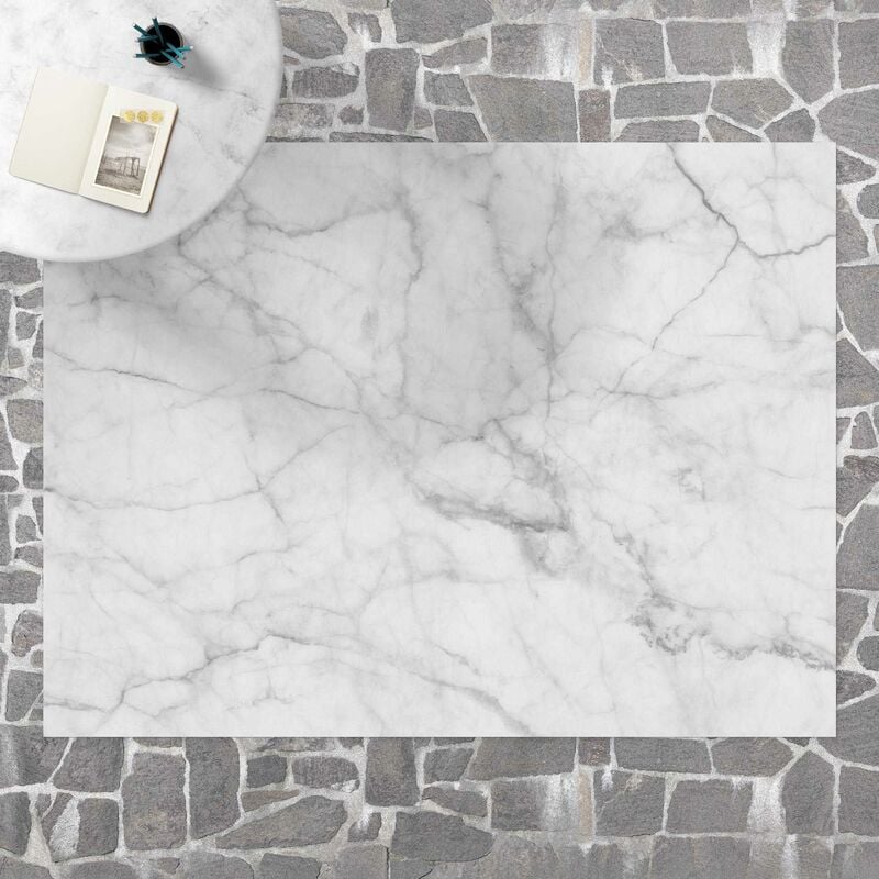 

Alfombras vinílicas - Bianco Carrara - Apaisado 3:4 Dimensión LxA: 120cm x 160cm