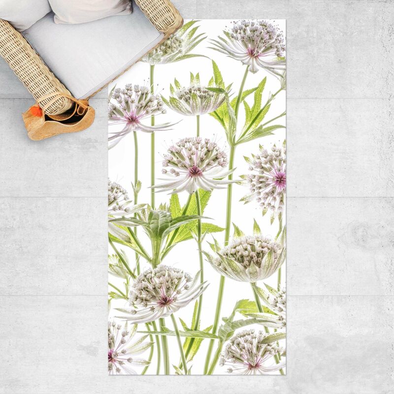 

Alfombras vinílicas - Big Astrantia - Alto 2:1 Dimensión LxA: 80cm x 40cm