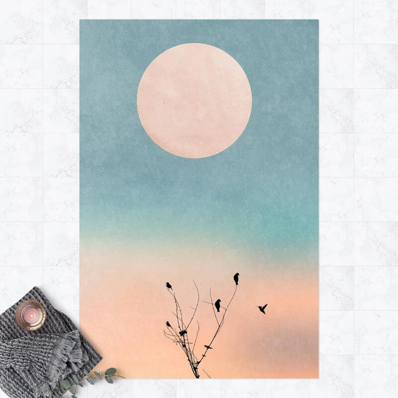 

Alfombras vinílicas - Birds In Front Of Rose Sun II - Alto 3:2 Dimensión LxA: 60cm x 40cm