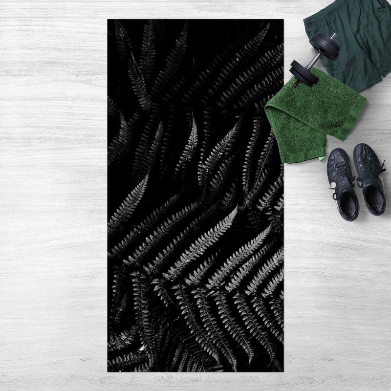 

Alfombras vinílicas - Black And White Botany Fern - Alto 2:1 Dimensión LxA: 180cm x 90cm