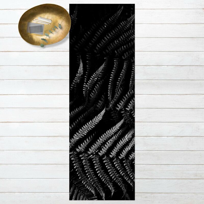 

Alfombras vinílicas - Black And White Botany Fern - Panorámico Dimensión LxA: 90cm x 30cm