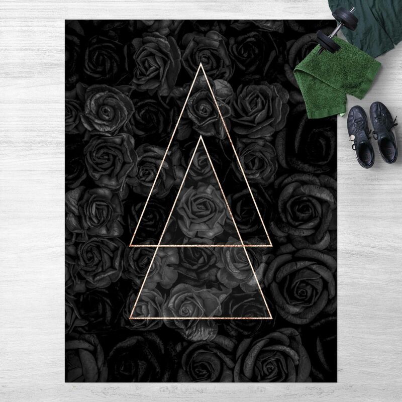 

Alfombras vinílicas - Black Rose In Golden Triangle - Alto 4:3 Dimensión LxA: 120cm x 90cm
