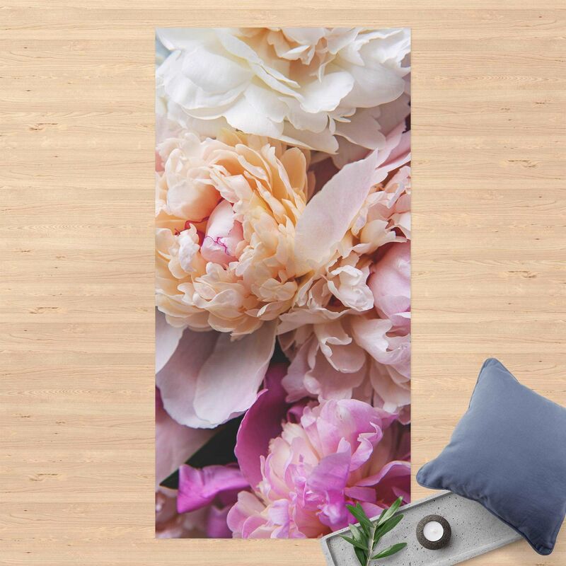 

Alfombras vinílicas - Blooming Peonies - Alto 2:1 Dimensión LxA: 120cm x 60cm