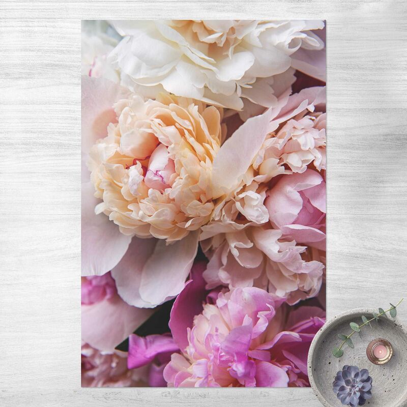 

Alfombras vinílicas - Blooming Peonies - Alto 3:2 Dimensión LxA: 90cm x 60cm