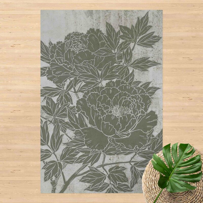 

Alfombras vinílicas - Blooming Peonies l - Alto 3:2 Dimensión LxA: 90cm x 60cm