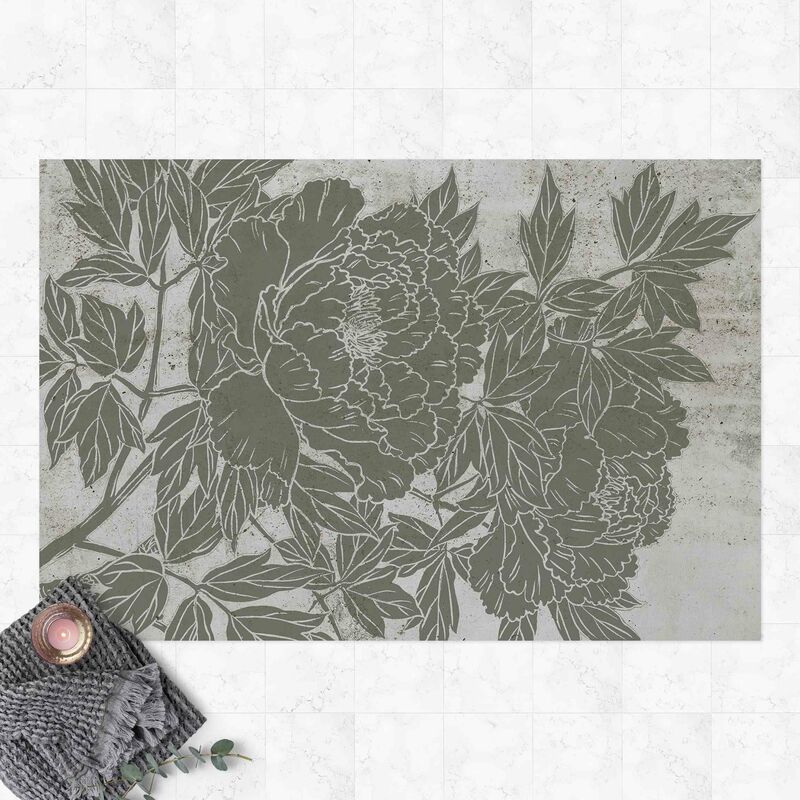 

Alfombras vinílicas - Blooming Peonies l - Apaisado 2:3 Dimensión LxA: 60cm x 90cm