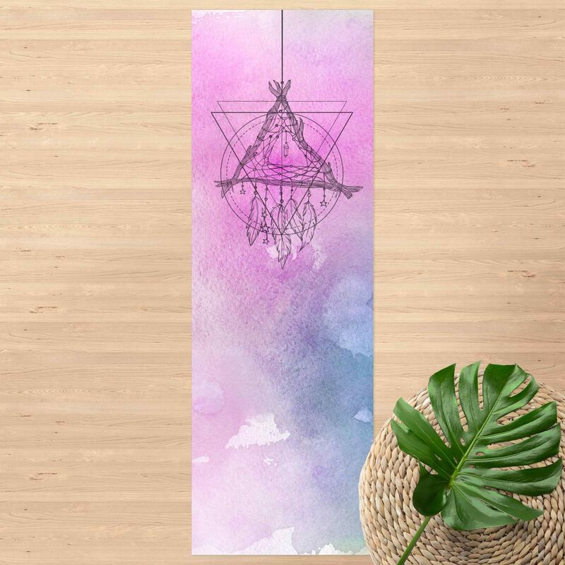 

Alfombras vinílicas - Boho Dream Catcher Watercolour - Panorámico Dimensión LxA: 270cm x 90cm