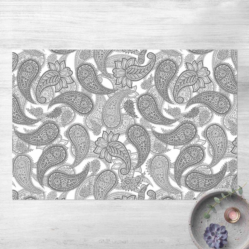 

Alfombras vinílicas - Boho Mandala Pattern In Grey - Apaisado 2:3 Dimensión LxA: 140cm x 210cm
