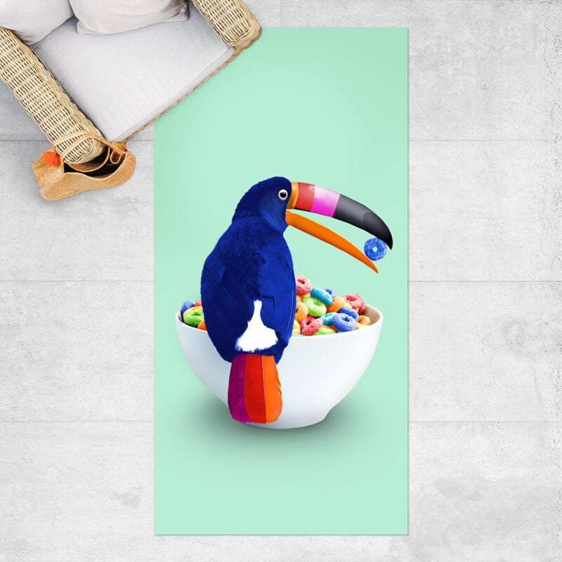 

Alfombras vinílicas - Breakfast With Toucan - Alto 2:1 Dimensión LxA: 240cm x 120cm