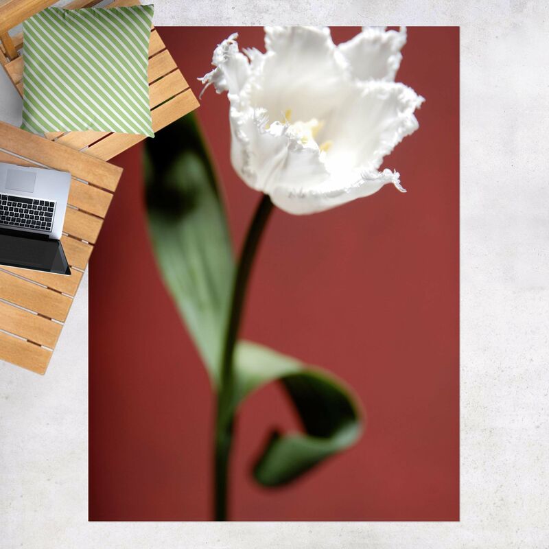 

Alfombras vinílicas - Breathtaking White Tulip - Alto 4:3 Dimensión LxA: 160cm x 120cm