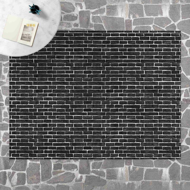 

Alfombras vinílicas - Brick Wall Black - Apaisado 3:4 Dimensión LxA: 60cm x 80cm