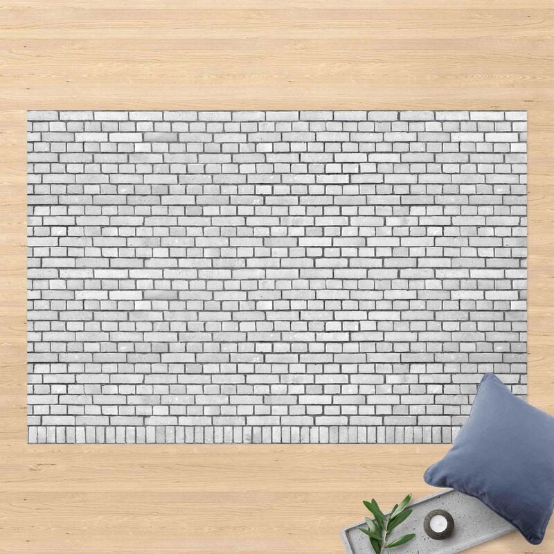 

Alfombras vinílicas - Brick Wall White - Apaisado 2:3 Dimensión LxA: 80cm x 120cm