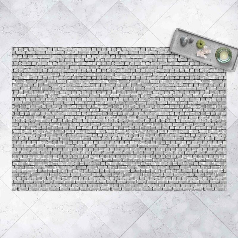 

Alfombras vinílicas - Brick Wallpaper Black And White - Apaisado 2:3 Dimensión LxA: 120cm x 180cm