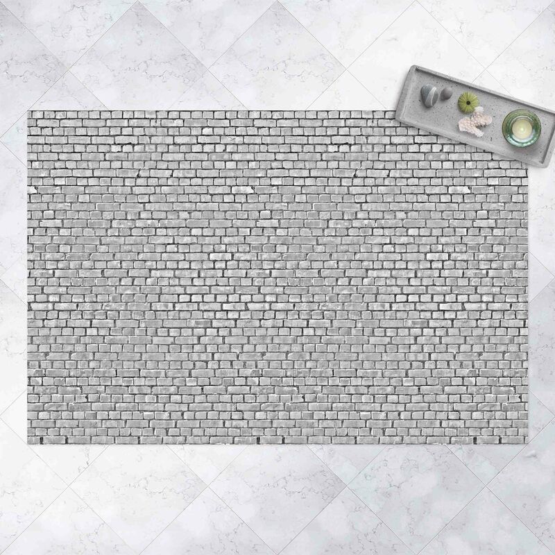 

Alfombras vinílicas - Brick Wallpaper Black And White - Apaisado 2:3 Dimensión LxA: 100cm x 150cm