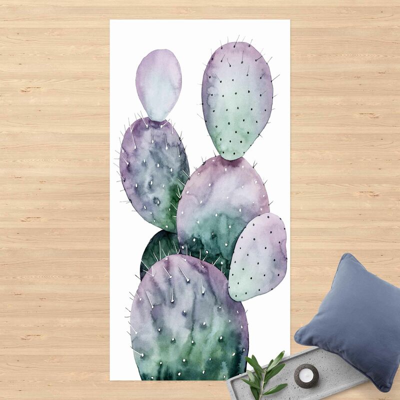 

Alfombras vinílicas - Cactus In Purple II - Alto 2:1 Dimensión LxA: 180cm x 90cm