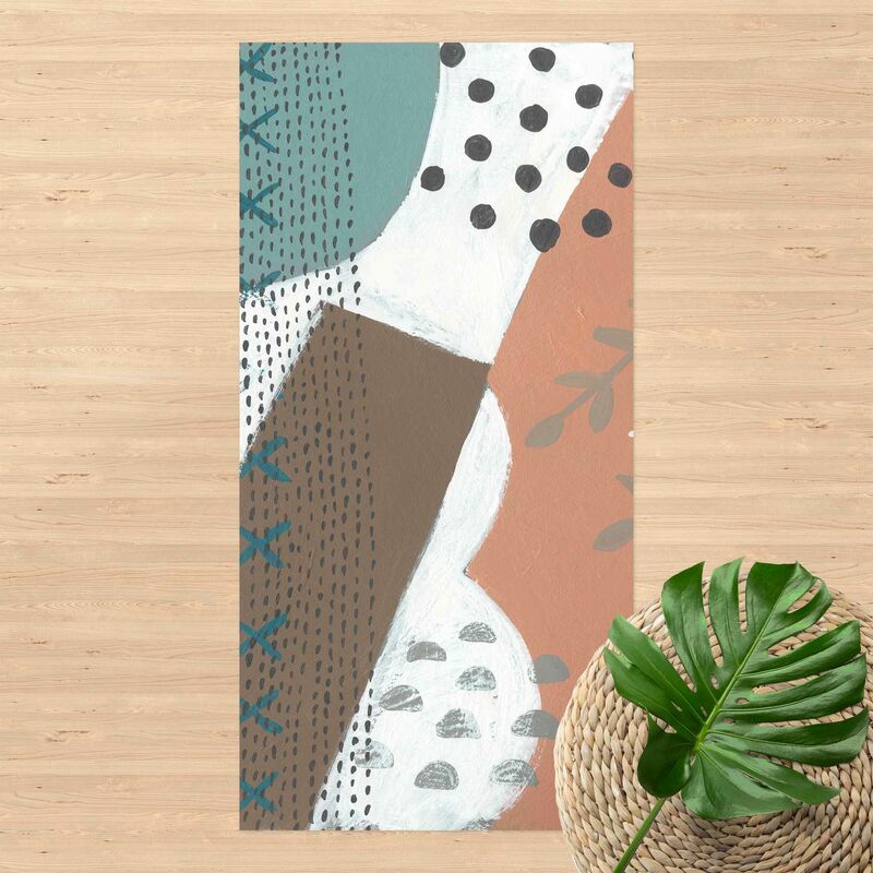 

Alfombras vinílicas - Carnival Of Shapes In Salmon I - Alto 2:1 Dimensión LxA: 140cm x 70cm