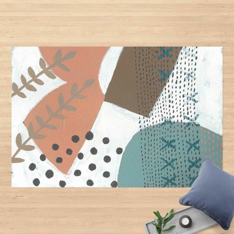 

Alfombras vinílicas - Carnival Of Shapes In Salmon I - Apaisado 2:3 Dimensión LxA: 40cm x 60cm