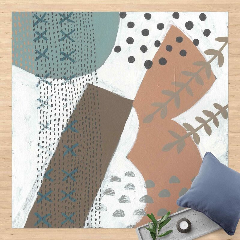 

Alfombras vinílicas - Carnival Of Shapes In Salmon I - Cuadrado 1:1 Dimensión LxA: 80cm x 80cm