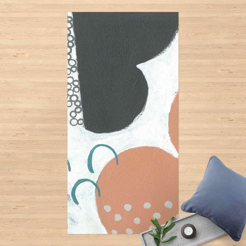 

Bilderwelten - Alfombras vinílicas - Carnival Of Shapes In Salmon III - Alto 2:1 Dimensión LxA: 280cm x 140cm