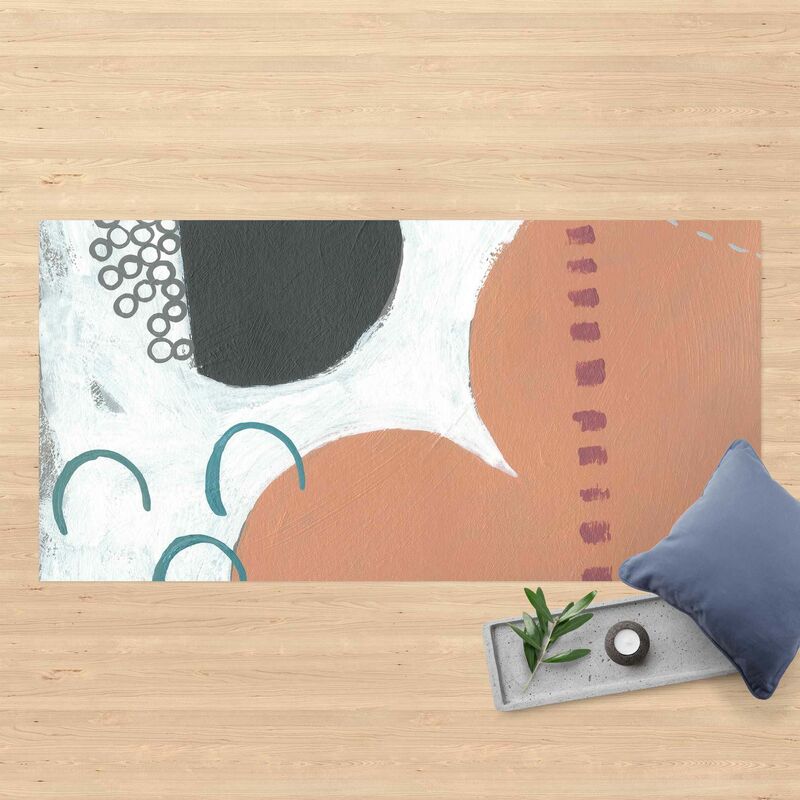 

Alfombras vinílicas - Carnival Of Shapes In Salmon III - Apaisado 1:2 Dimensión LxA: 70cm x 140cm