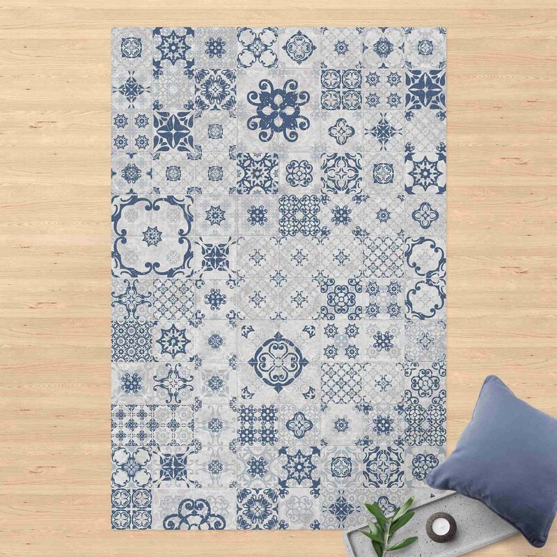 

Alfombras vinílicas - Ceramic Tiles Agadir Blue - Alto 3:2 Dimensión LxA: 210cm x 140cm