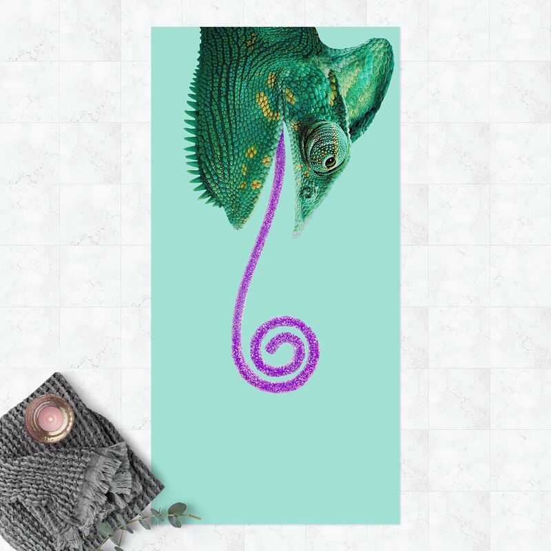 

Bilderwelten - Alfombras vinílicas - Chameleon With Sugary Tongue - Alto 2:1 Dimensión LxA: 160cm x 80cm