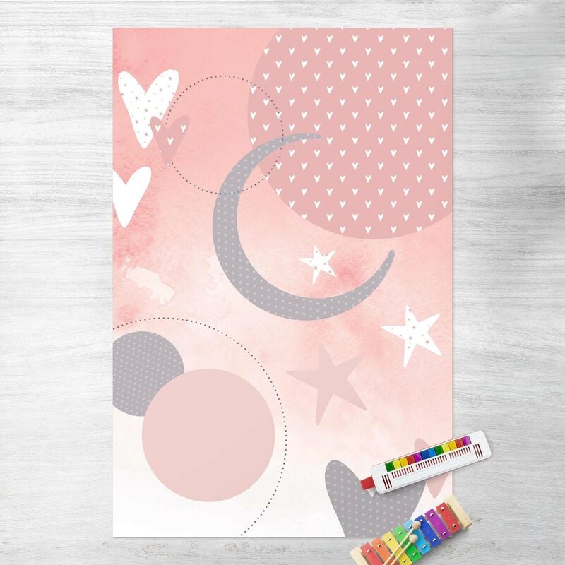 

Alfombras vinílicas - Children`s Rug Grafical - Stars And Moon - Alto 3:2 Dimensión LxA: 90cm x 60cm