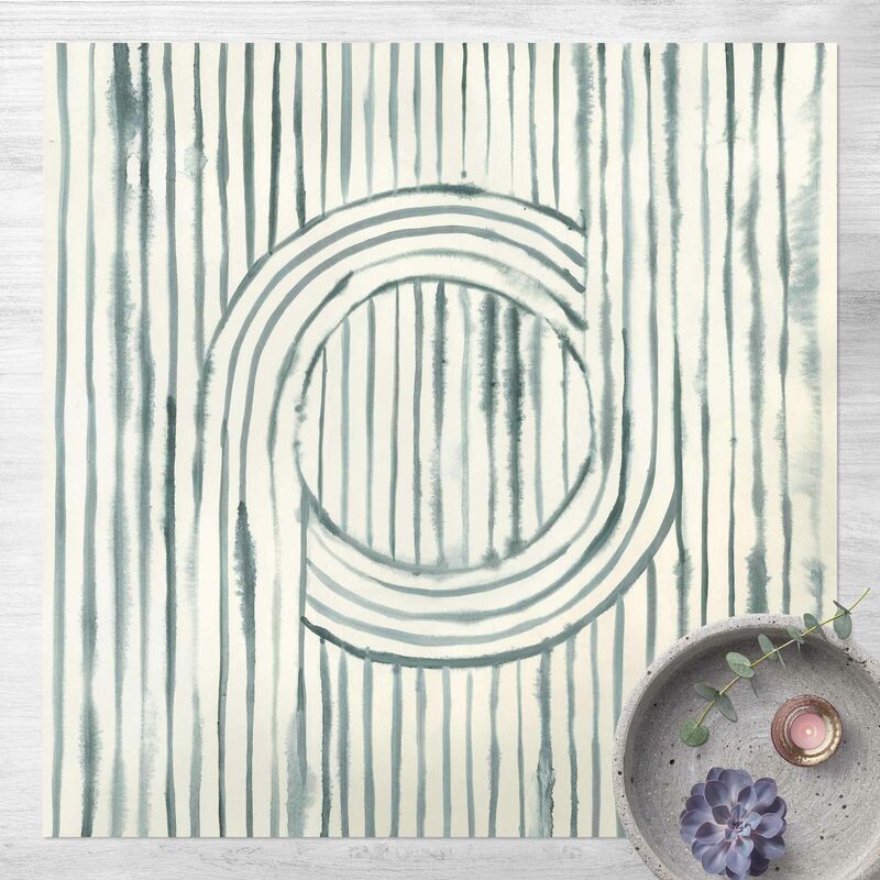 

Bilderwelten - Alfombras vinílicas - Circling Watercolours - Cuadrado 1:1 Dimensión LxA: 120cm x 120cm