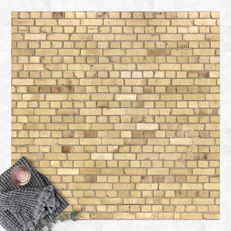 

Alfombras vinílicas - Clinker Brick Licht Yellow - Cuadrado 1:1 Dimensión LxA: 80cm x 80cm